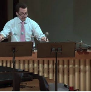 Ben Goldman playing xylophone